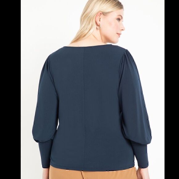 NWOT Eloquii Dramatic Sleeve V  Neck 14/16 - Picture 2 of 6